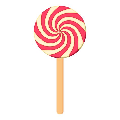 Cartoon Vector Illustration Isolated Object Sweet Candy Lollipops