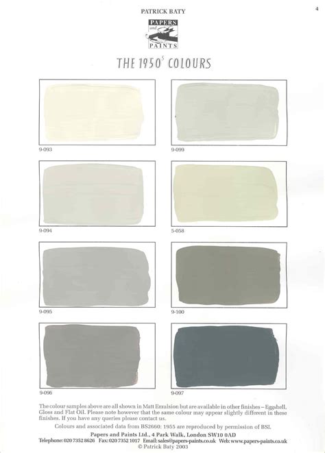 Clark And Kensington Paint Colors Chart Paint Color Ideas