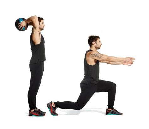 Lunge And Overhead Throw Explosive Power And Strength Medicine Ball