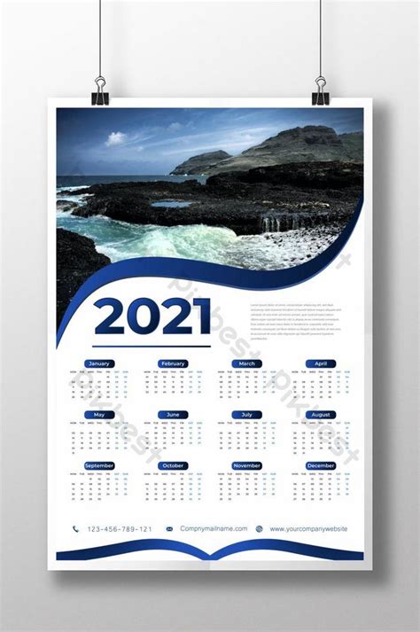 Detail Template Kalender 2021 Koleksi Nomer 30