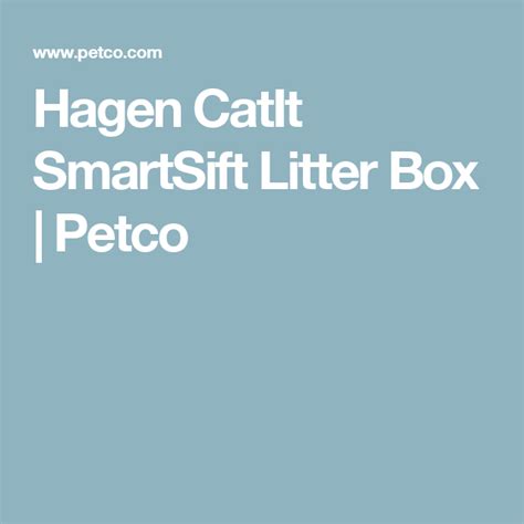 The covered cat litter box has a large entrance that is suitable for cats of all sizes. CatIt SmartSift Litter Box | Petco | Litter box, Litter, Petco