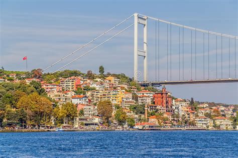 Istanbul Turkey View Of The Fatih Sultan Mehmet Bridge And Residental