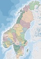 Mapa De Noruega Y De Suecia Ilustración del Vector - Ilustración de ...