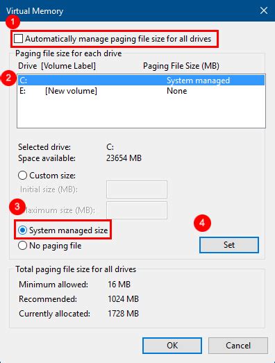 How To Set Appropriate Virtual Memory Pagefile Size In Windows 107