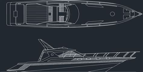 Detailed Drawings Of Sea Yacht