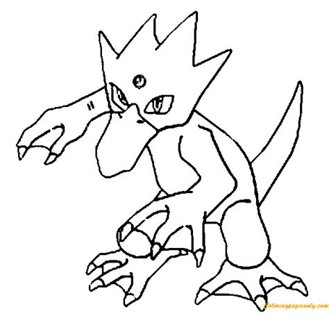 Golduck Pokemon Coloring Pages Cartoons Coloring Pages Coloring