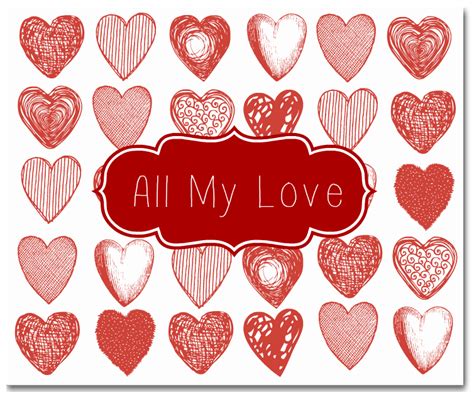 All My Love Design Valentines Day Cards Made Via Picmonkey