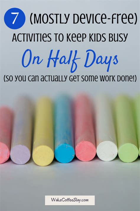 7 Creative And Mostly Device Free Ways To Keep Kids Busy On Half