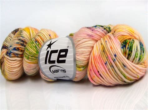 Hand Dyed Superwash Merino Cream Rainbow Luxury Premium Yarns Ice Yarns Online Yarn Store