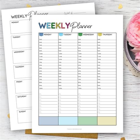 Printable Weekly Schedule Planner