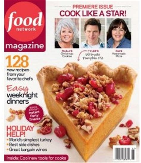 Subscription rates offer at least 73% savings off our newsstand prices! Food Network Magazine subscription only $15.99 a year ...