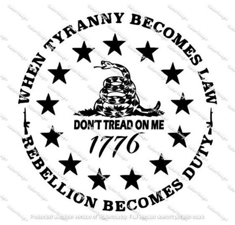 When Tyranny Becomes Law Decal Etsy