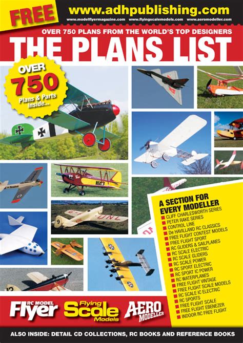 Free Plans List Catalogue Aeromodeller