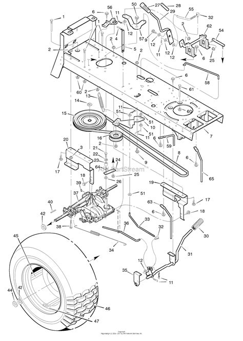 Murray 52431x92a Garden Tractor 1998 Parts Diagram For Motion Drive