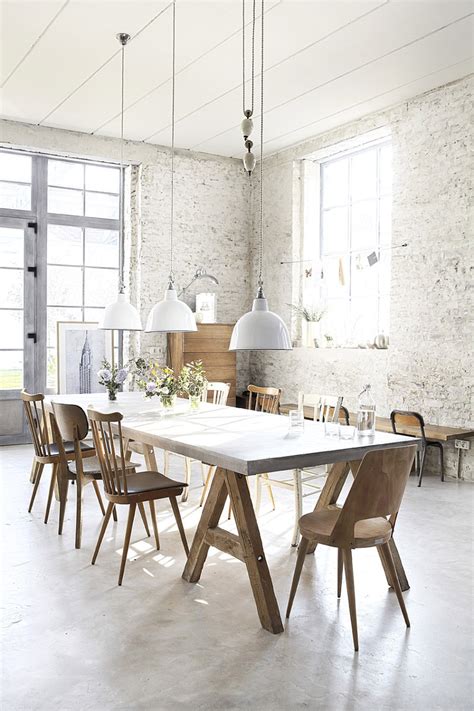 Wooden table with chairs for cafes. How To Mix and Match Chairs With Your Dining Table ...