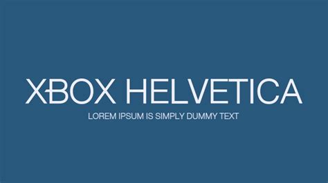 Xbox Helvetica Font Download Free For Desktop And Webfont