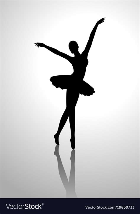 Silhouette Of A Ballerina Royalty Free Vector Image