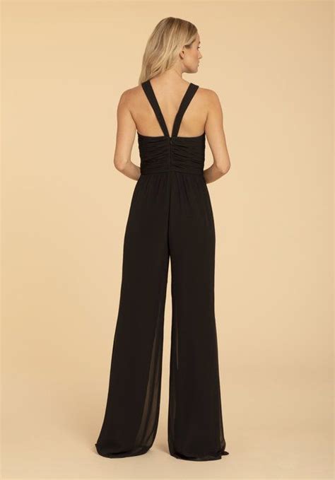 Style 52000 Hayley Paige Occasions Bridesmaids Jumpsuit Black
