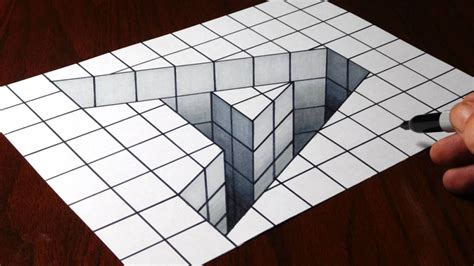 3d Art Drawing Videos Optical Illusions