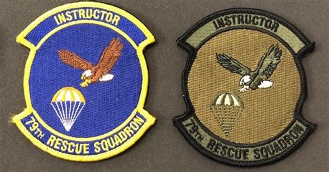 The Usaf Rescue Collection Usaf 79th Rqs Instructor Patch Set