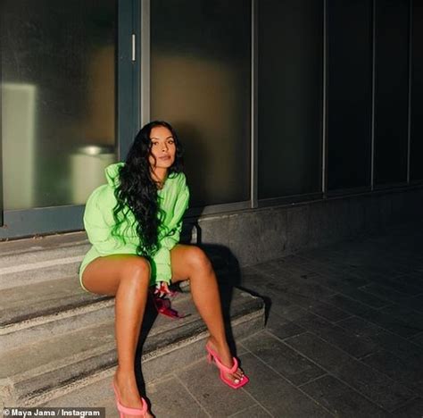 Maya Jama Puts Famous Curves On Full Display In Lime Green Cycling