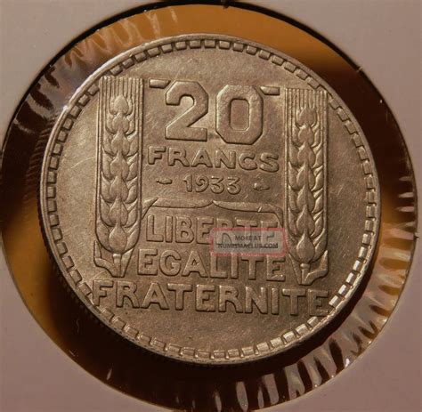 1933 France 20 Francs Silver