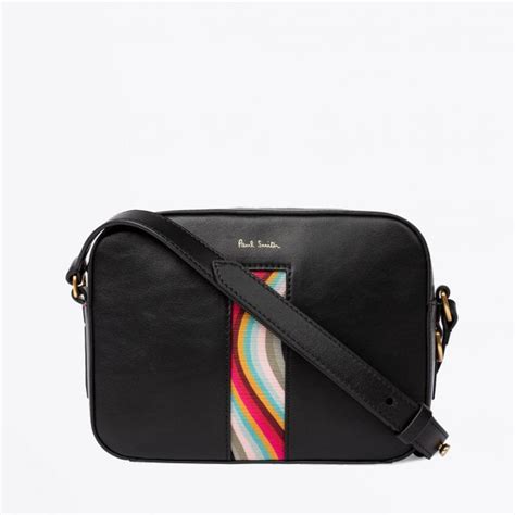 Paul Smith Leather Swirl Cross Body Bag Black Mr And Mrs Stitch