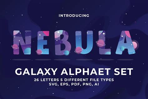 Galaxy Alphabet Set