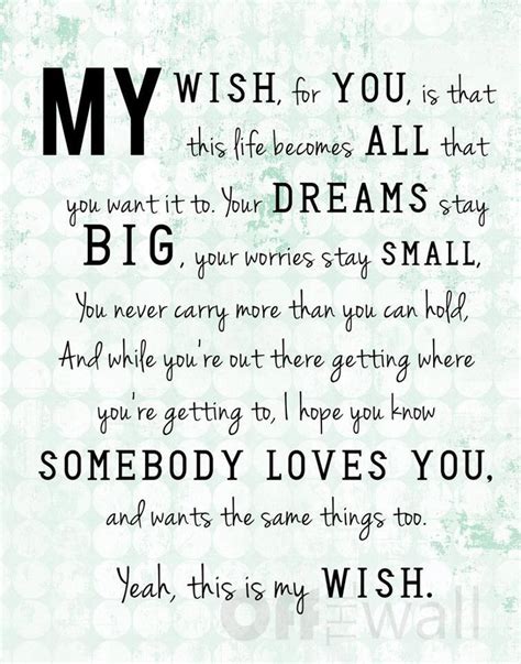 My Wish For You Quotes And Sayings Quotesgram