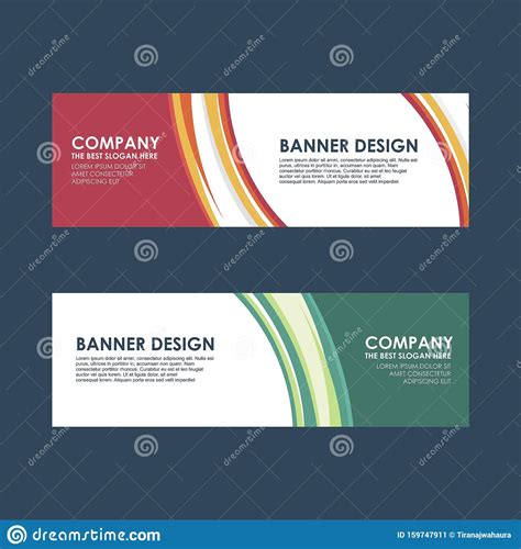 Business Web Banner Template Vector With Stylish And Modern Design