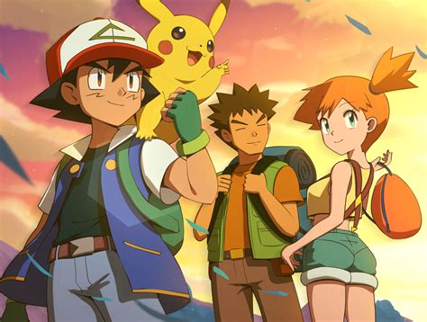 Pikachu Ash Ketchum Misty And Brock Pokemon And More Drawn By