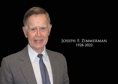 Remembering Joseph F. Zimmerman | University at Albany