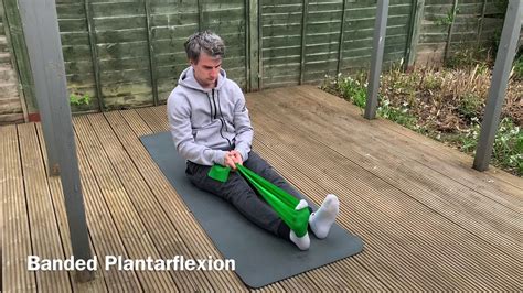 Ankle Strength Exercises Banded Plantarflexion Youtube