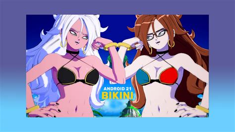 Android 21 Bikini Fighterz Mods