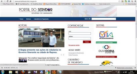 Portal Do Servidor Ma Como Emitir Contracheque Online