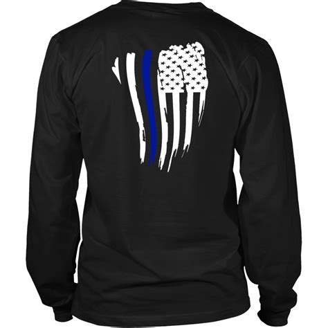 Thin Blue Line American Flag Shirt Thin Blue Line Shop