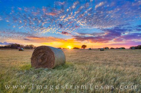 Hay Field Sunset