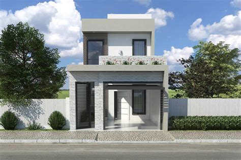 6 mts de frente x 20 mts de fondo construcción: Plano de casa con 5 metros de frente - Planos de Casas ...