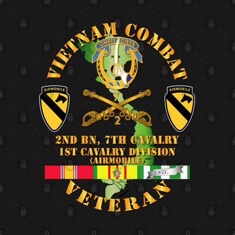 Vietnam Combat Cavalry Veteran W 2nd Bn 7th Cav Dui 1st