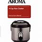 Aroma 3 Cup Rice Cooker Manual