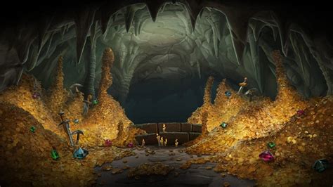 Gold Cave Wallpaper Fantasy Art Landscapes Fantasy Castle Fantasy