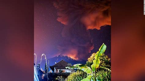 Bali Volcano Flights Canceled After Mount Agung Erupts Cnn