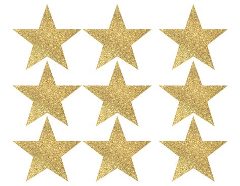 Glitter Printable Gold Star Maryandbendy