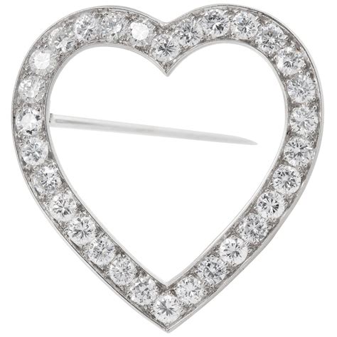 Tiffany And Company Diamond Love Pin At 1stdibs