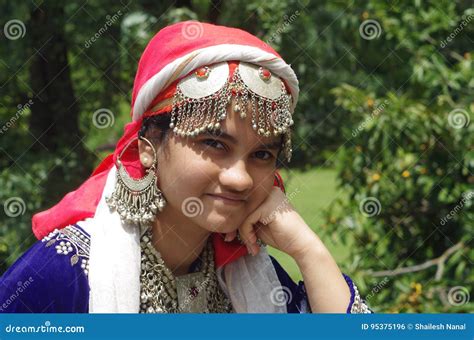 Beautiful Kashmiri Girl 1 Stock Photo Image Of Color 95375196