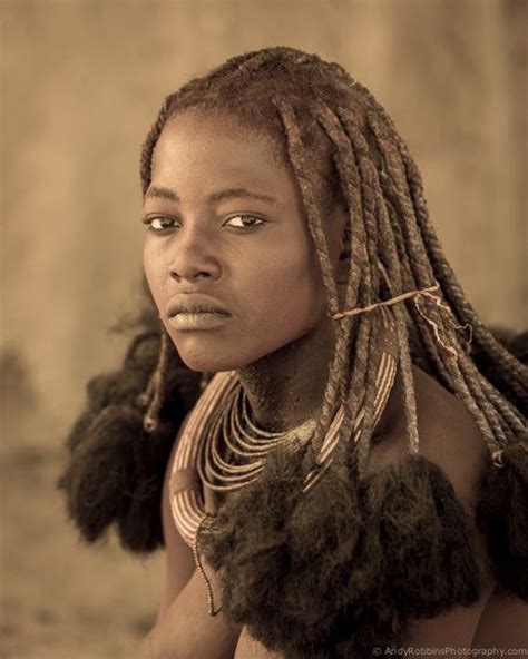 Namibian Beauty Himba Woman Beautiful African Women Himba People