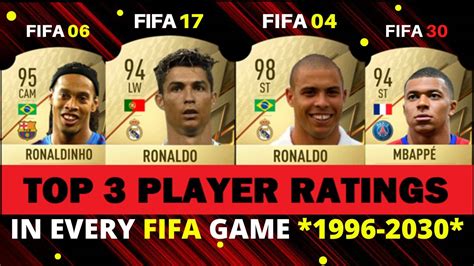 Top 3 Football Players In Ever Fifa Game ⚽ Fifa 96 Fifa 30 Youtube