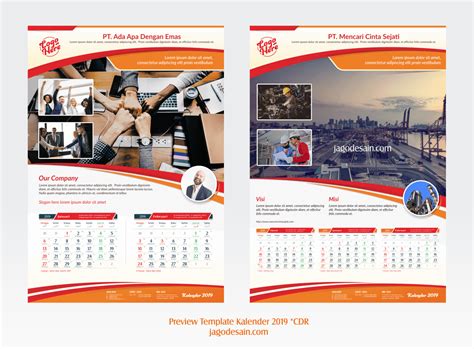 Download Template Kalender 2019 Cdr Lengkap Dengan Tanggalan Jawa Dan