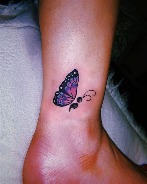 Top 65 Best Semicolon Butterfly Tattoo Ideas 2021 Inspiration Guide