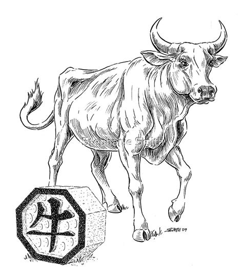 Year Of The Ox By Stephanie Smith Redbubble